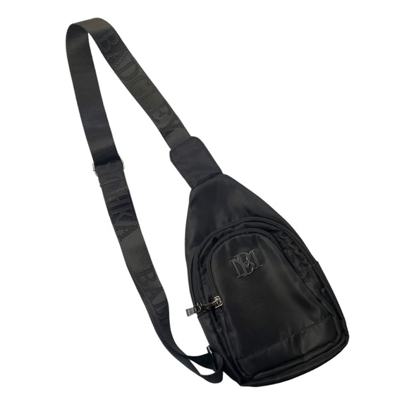 Badgley Mischka Bags Badgley Mischka Black Nylon Sling Bag